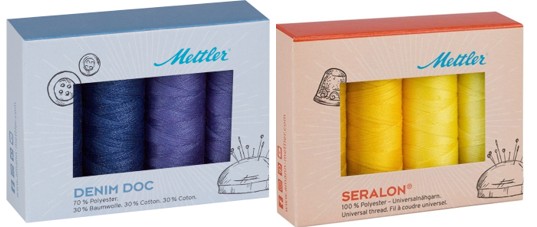  Mettler Universalnähgarn. Es enthält 2 X 4 Spulen à 50 m – das perfekte Farbspektrum für aufregende Werke.